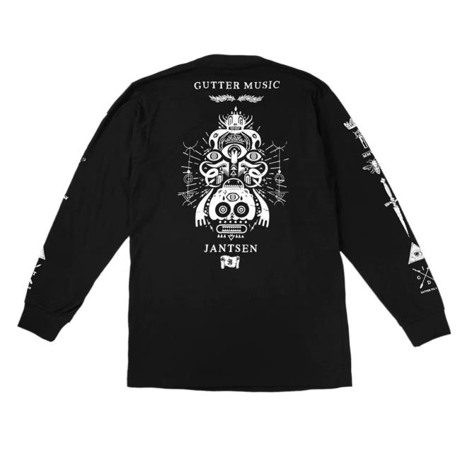 Official Jantsen Merch Gutter Music Long Sleeve T Shirt Jantsen Merch Gutter Music Hoodie