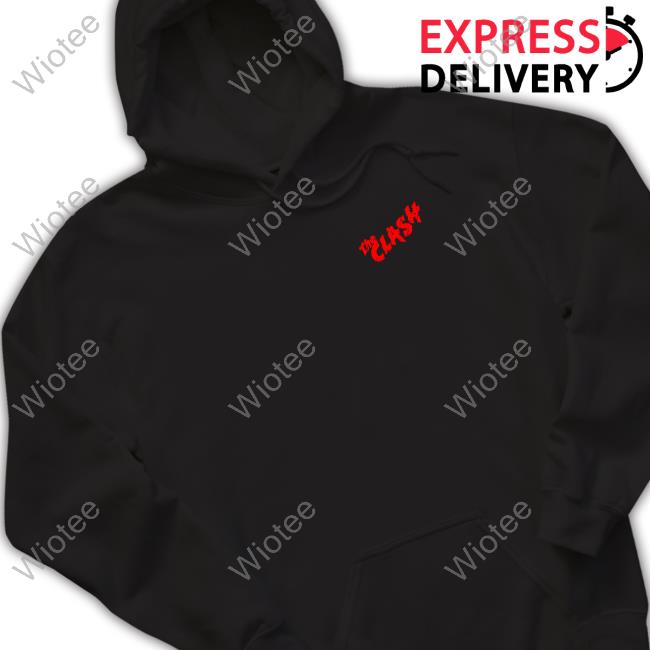 Official The Clash Debut Black Logo Hoodie
