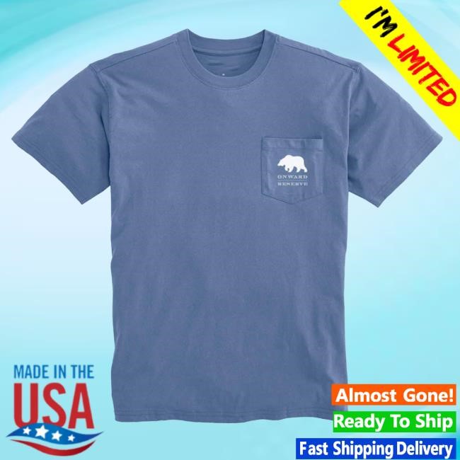 Onward Reserve Waffle House Postcard Tee Blue Blue Cotton Diner Tee Onward Reserve Washed