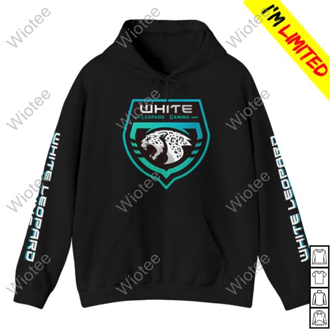 Official Soar Dogg White Leopard Gaming Sweatshirts Black