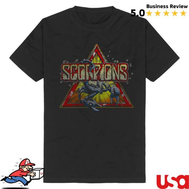Official Scorpions Store Merch Triangle Scorpion Shirts Official Scorpions Store Merch Triangle Scorpion New Shirt