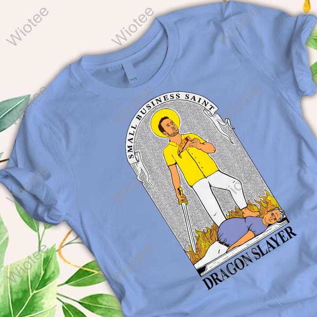 Official One Bite Small Business Saint Dragon Slayer Tee Barstool Sports One Bite Small Business Saint Dragon Slayer Hoodie