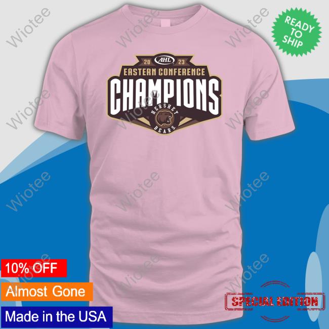 Hershey Bears Merch 2023 Hershey Bears Eastern Conference Champions Adult T-Shirt Official 2023 Hershey Bears Eastern Conference Champions Adult Cap