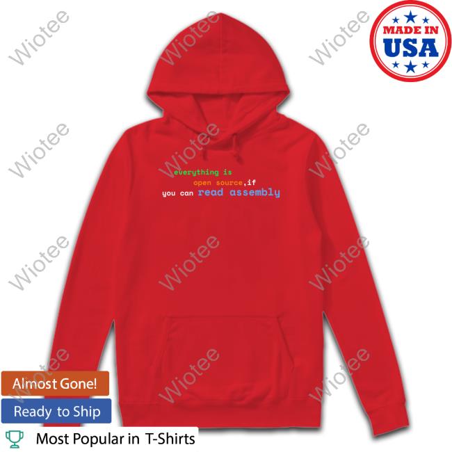 Everything Is Open Source If You Can Read Assembly Shirt
