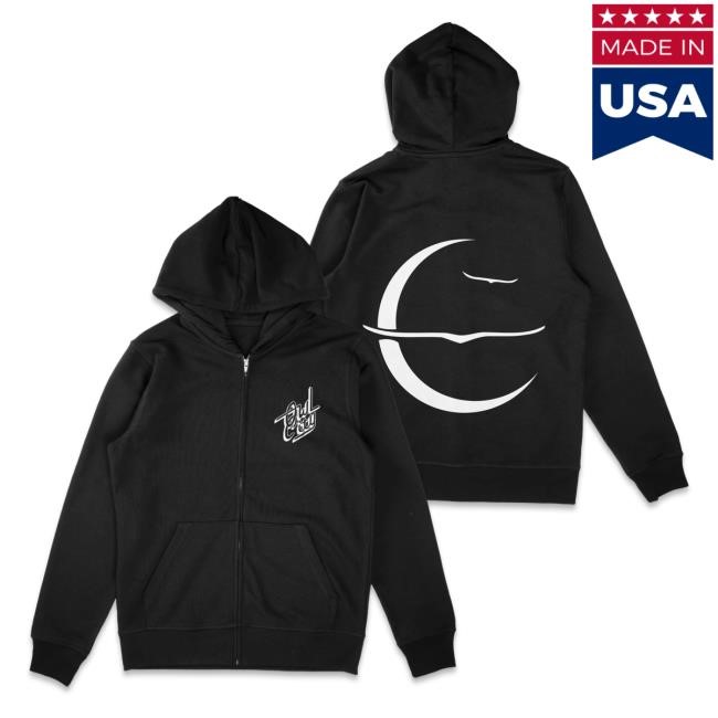 Emblem Zip Up Hoodie Owl City