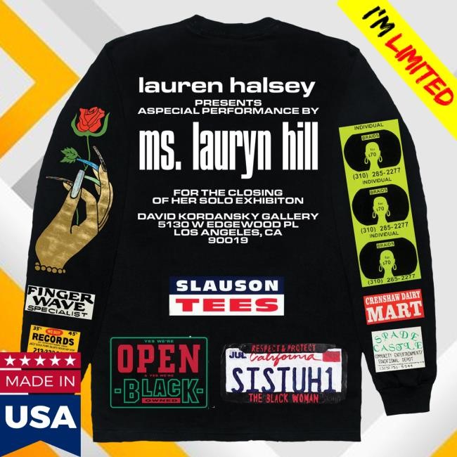 Lauryn Hill Mlh X Lauren Halsey Long Sleeve Tshirt Neon | Lauryn Hill Store Official