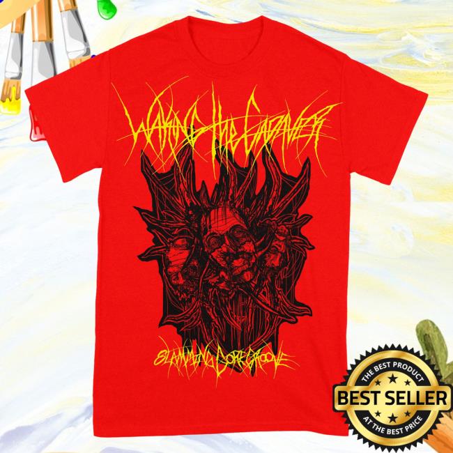 Official Waking The Cadaver Rising Merch Three Headed Demon Red - Three Headed Demon Red T-Shirt Risingmerch