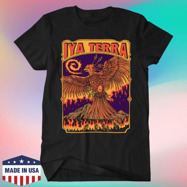Official Iya Terra Merch Iya Rising Phoenix T Shirt Black