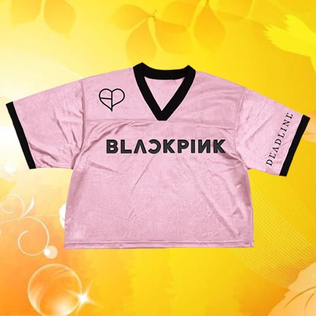 Deadline Tour Merch BLACKPINK Cropped Jersey NYC Pink Hot Shirt | Blackpink Official Merch Store