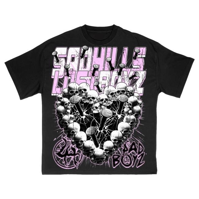 Official Sad Boyz Merch Store LHSBTEE006 - BLACK Popover Shirt
