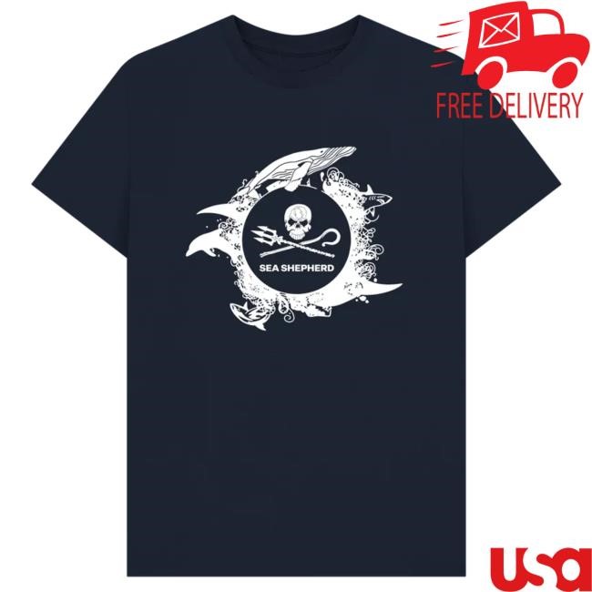 Official Sea Shepherd Store Vintage Sea Shepherd Logo T Shirt