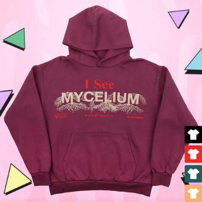 Online Ceramics Hoodie — Mulberry Mycelium Character Print