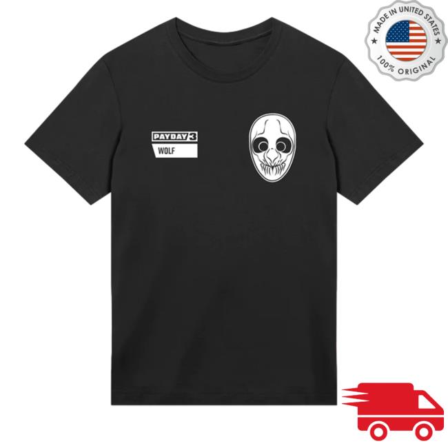 Official Payday 3 Merch Payday 3 Wolf T Shirt