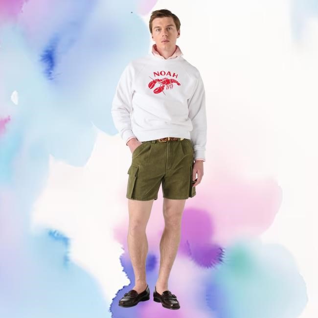 Classic Campus Sweatshirt Coastal Crew Neck From Noah NYC Archive Street Style Noah NYC Coastal Crew Neck