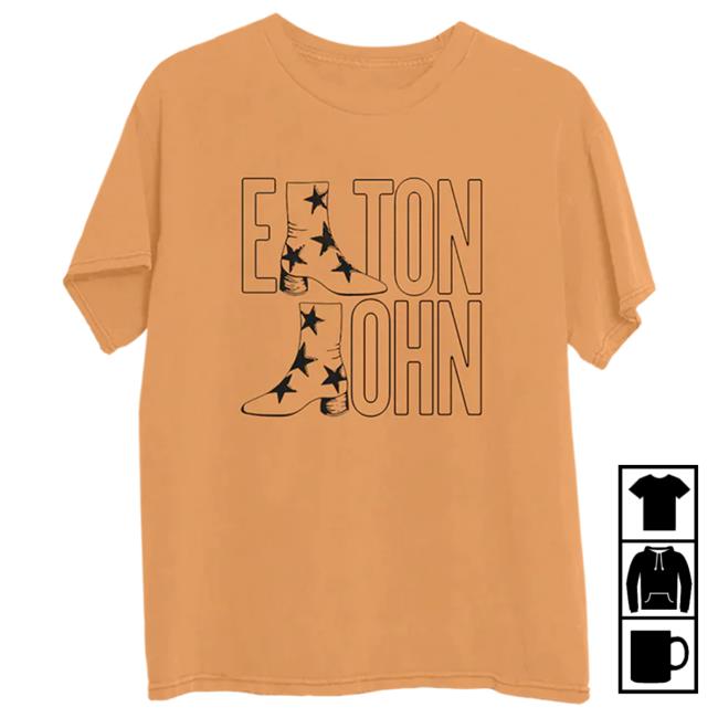 Elton John Troubadour Boot Melon New T Shirt