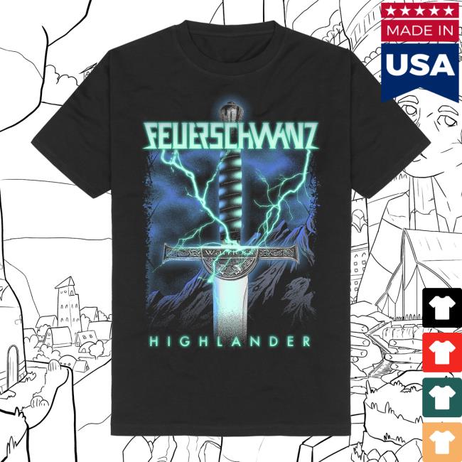 Feuerschwanz Merch Store | Highlander Pullover Shirt Black | Feuerschwanz Offizieller Shop
