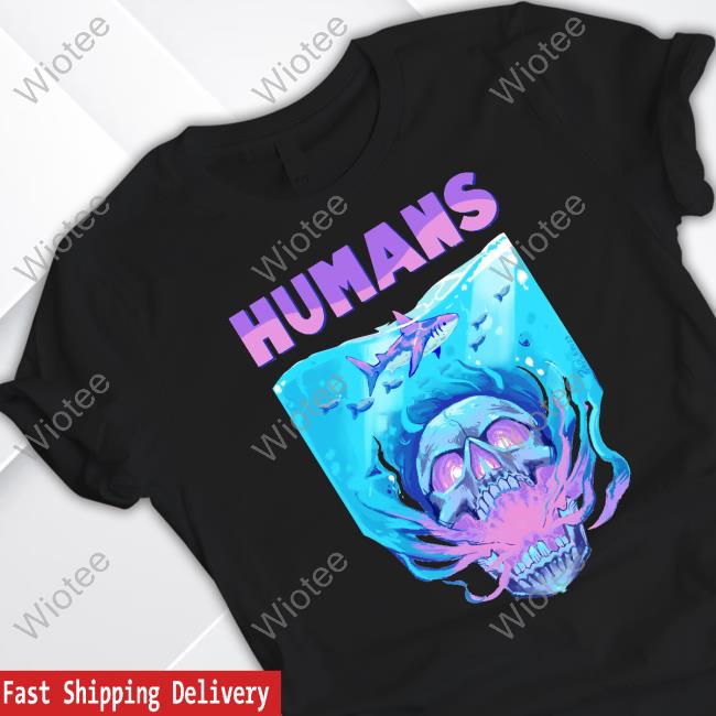 Official Purple Purp1 Humans Skull Shark Shirt