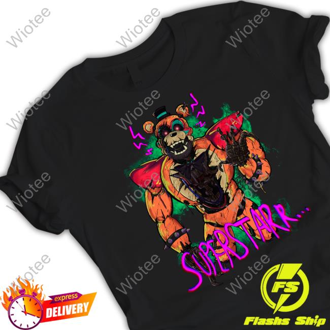 Superstarr Glamrock Freddy Tee SHATTERED Glamrock Freddy! Tee