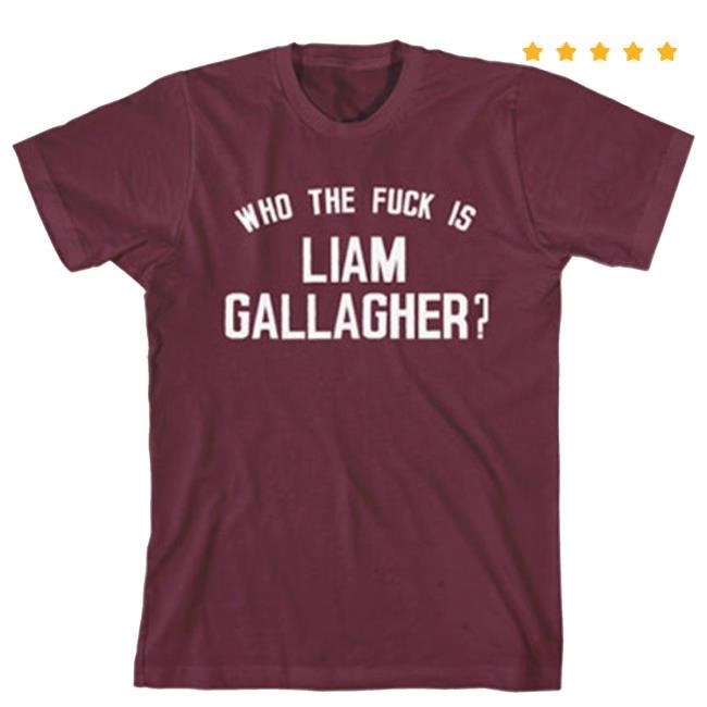 Official Liam Gallagher Merch Store Who The Fuck Is Liam Gallagher Short Sleeve Shirt | Liam Gallagher