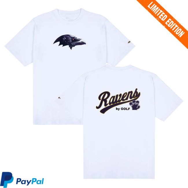 Official Golf Wang Merch Ravens Cutout Hoody Black by Golf Wang x NFL