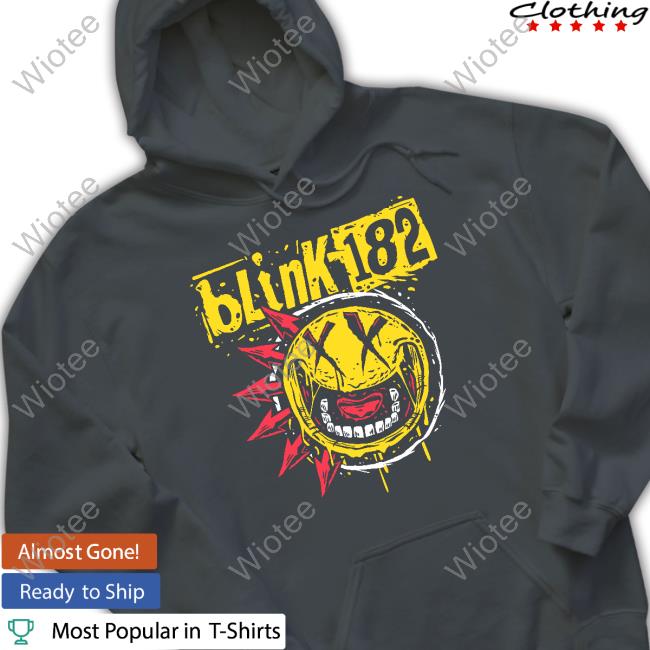Official Blink 182 Tour Punk Smiley Shirt Official Punk Smiley Shirt