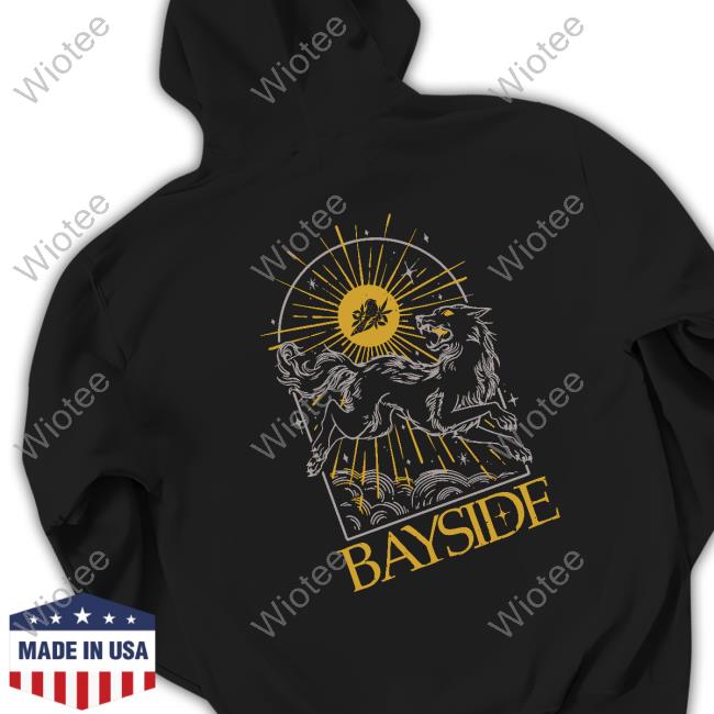 Official Bayside Merch Store | Wolf Black Hot Hoodie Bayside Clothing Shop Official Bayside Merch Store | Wolf Black Sweatshirt Hooded Bayside Clothing Shop