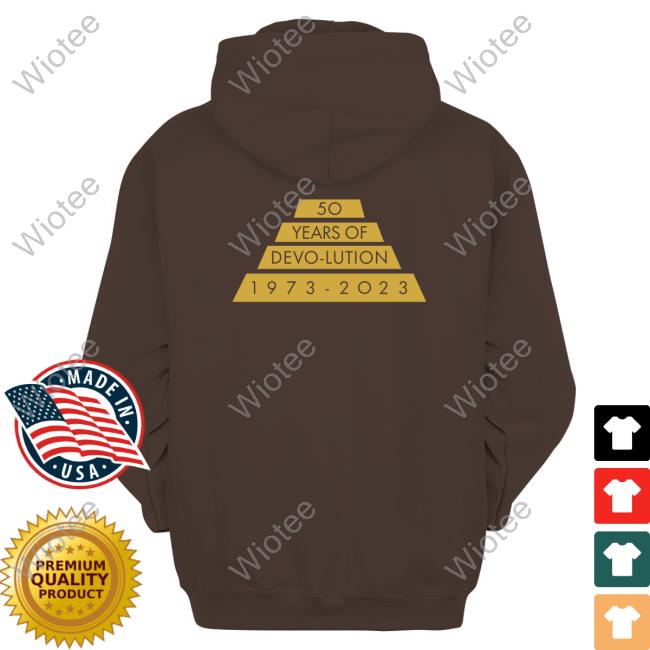 50 Years Of Evolution Black Hoodie Devo Merchandise 50 Years Of Evolution Black Shirts Clubdevo