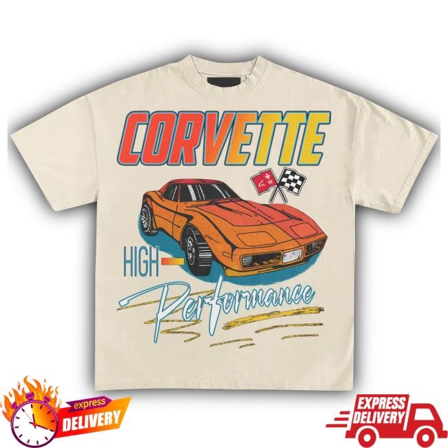 Official Heavyweight Legends Corvette High-Performance '74 Vintage Tshirt