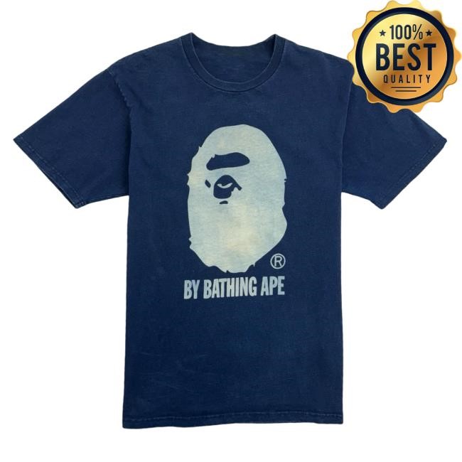 Official Shop Demand BAPE Overdye Relaxed Hot Shirt Navy Blue Shopdemand
