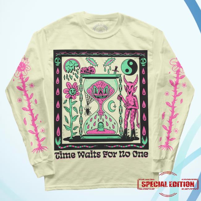 Official Wizard Of Barge Store Time Waits For No One Long Sleeve Shirt New