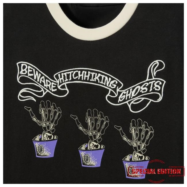 Official Disney Hitchhiking Ghosts Fashion Shirt For Women By Her Universe – The Haunted Mansion Official Disney Shop Hitchhiking Ghosts Fashion T Shirt For Women By Her Universe – The Haunted Mansion