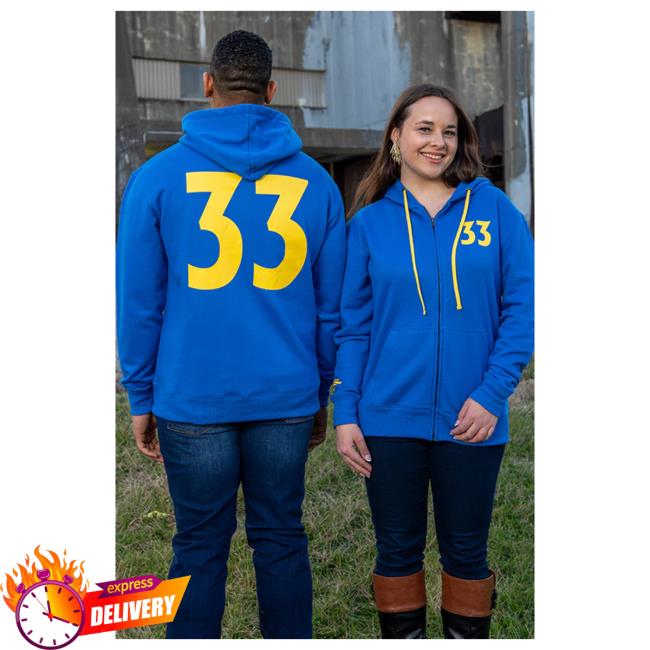 Official Fallout Merch Store Fallout Vault 33 Zip-Up Hoodies