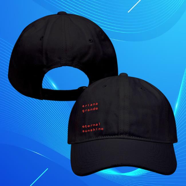 Eternal Sunshine Black Hat Official Ariana Grande Eternal Sunshine Black Snapback Cap