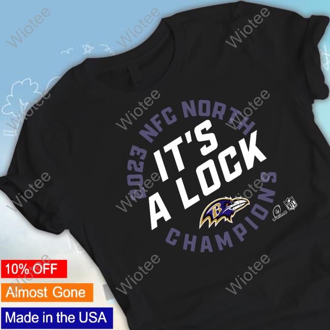 Baltimore Ravens 2023 Afc North Division Champions Locker Room Trophy Collection T Shirt