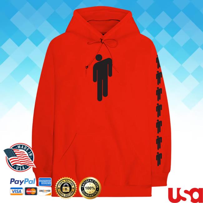 Official Billie Eilish Merch Store Red Billie Sweatshirt Billie Eilish Apparel Clothing Shop BillieEilish