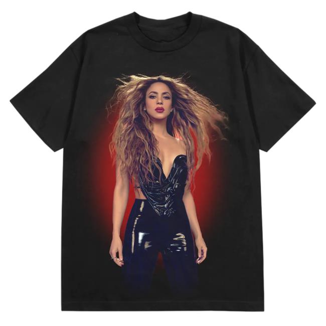 Official Shakira Merch Store Ruby Aura Tshirt - Black Shakira Apparel Clothing Shop