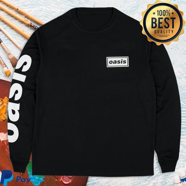 Official Oasis Live '25 Tour Logo Long Sleeve T-Shirt Black