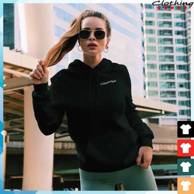 Official Kylie Morgan Shop Independent Black Hooded Sweatshirt Official Kylie Morgan Shop Independent Black Popover Sweatshirt
