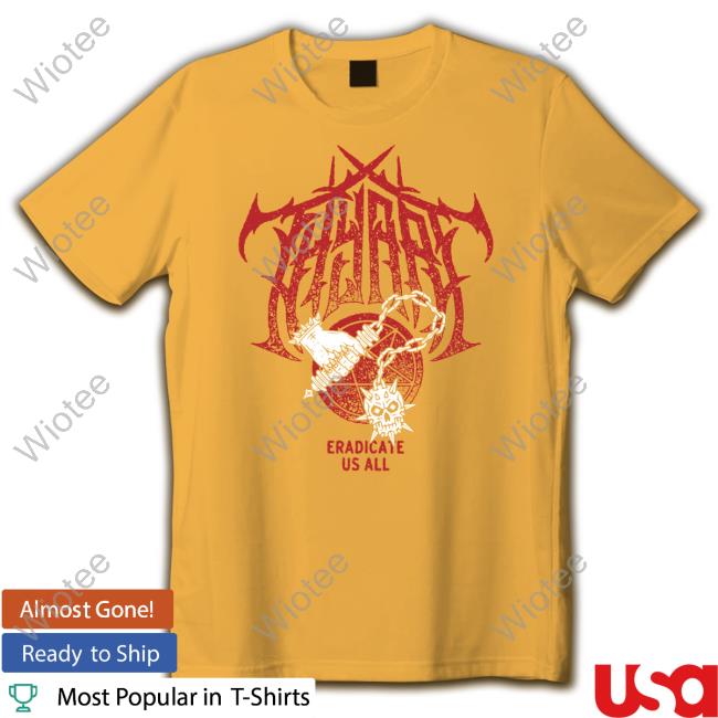 Official Thy Art Is Murder Merch Eradicate Us All Hoodie Eradicate Us All T Shirt