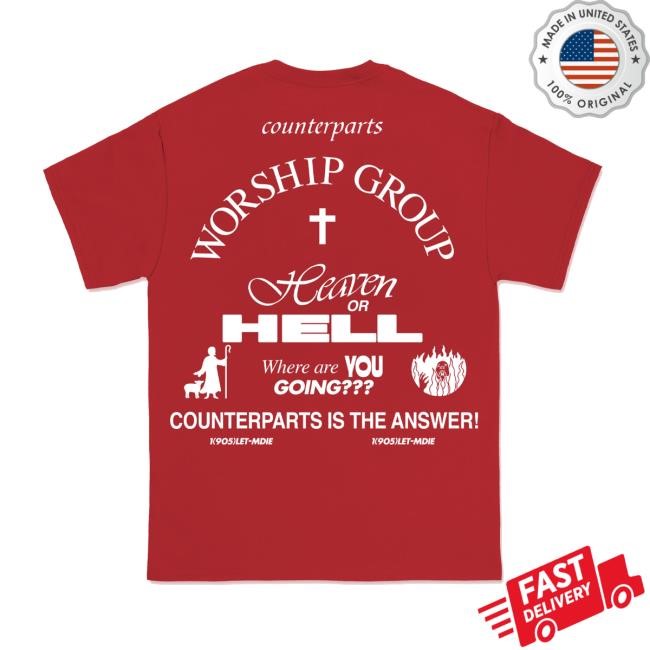 Counterparts Worship Group Tee Pure Noise Records