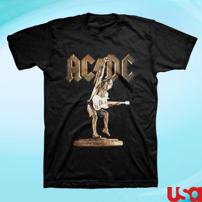 Official Ac Dc Merch Store AC/DC Stiff Upper Lip Anniversary Popover Shirt Ac Dc Shop Acdc Clothing