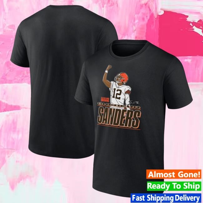 Official Men's Shedeur Sanders Brown Cleveland Browns Graphic Player Tshirt Official Men's Shedeur Sanders Brown Cleveland Browns Graphic Player New Shirt