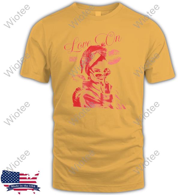Official Love On Graphic T-Shirt Official Selena Gomez Love On Graphic Top Shirt