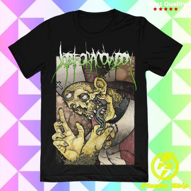 Official MerchBar Job For A Cowboy - Priest Attractive Shirt Merch Bar