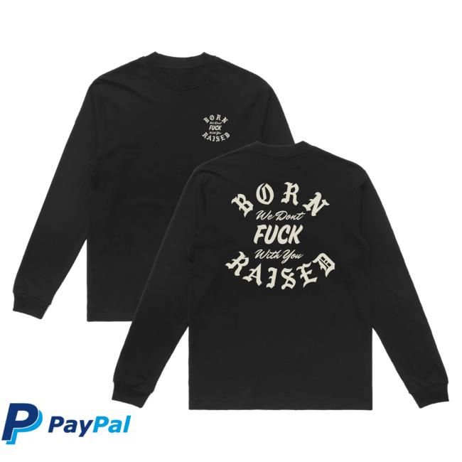 Official Born X Raised Store Shop Born X Raised Lames Long Sleeve Shirt 2024: Black BornxRaised