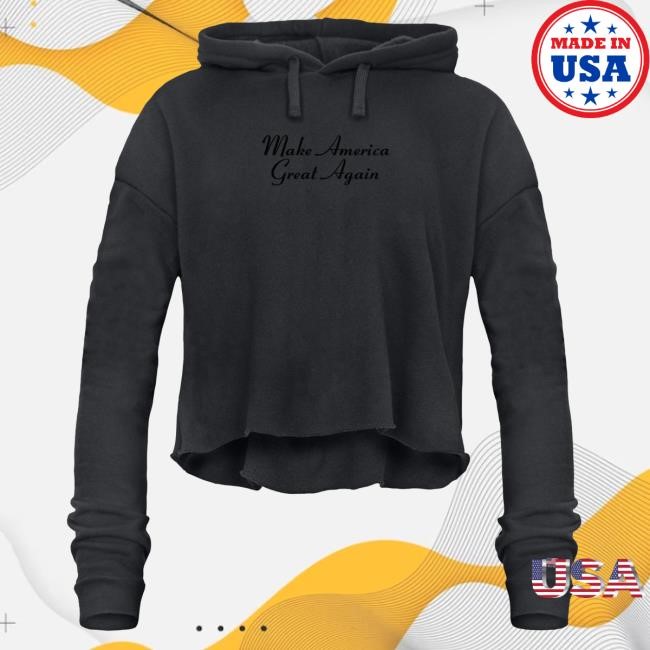 Official Donald Trump Merch Shop MAGA Cropped Make America Great Again logo Hoodie Trump Store
