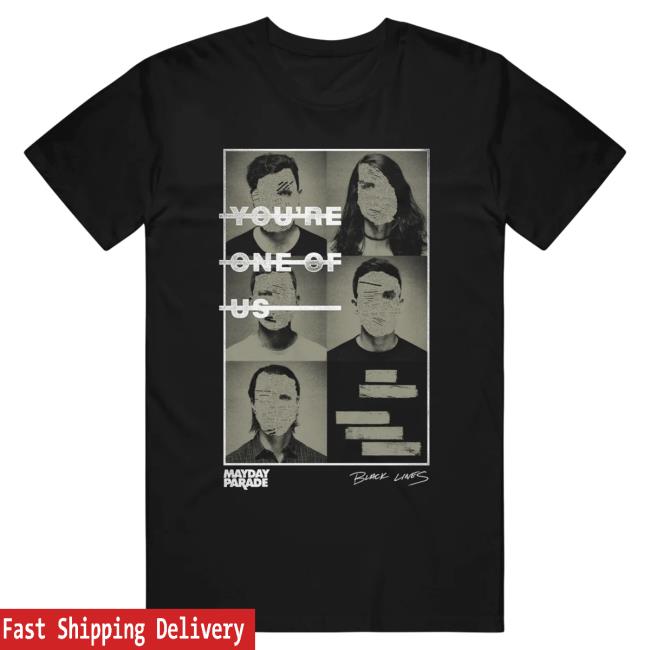 Mayday Parade Merch Wanted Black T Shirts