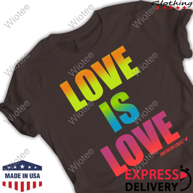 Love Is Love American Eagle Tee Shirt