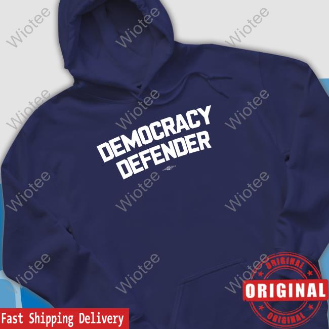 Official Democratic Redistricting Merch Democracy Defender Crewneck Sweater Democracy Defender Hooded Sweatshirt