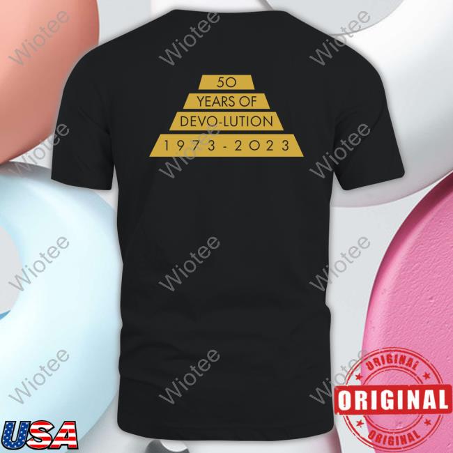 50 Years Of Evolution Black Hoodie Devo 50 Years Of Evolution Black T Shirt